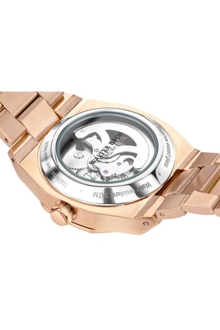 Montre automatique en acier et plaqué ion or rose Beeskow - Doré rose - Walter Bach