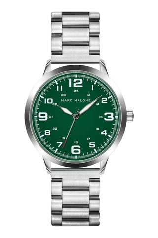 Montre à quartz en acier inoxydable - Argenté - Marc Malone