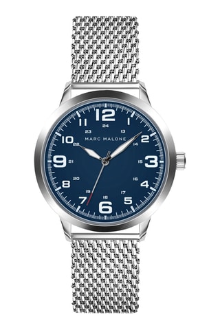 Montre à quartz en acier inoxydable - Argenté - Marc Malone