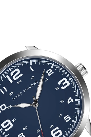 Montre à quartz en acier inoxydable - Argenté - Marc Malone