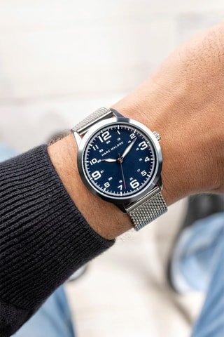Montre à quartz en acier inoxydable - Argenté - Marc Malone