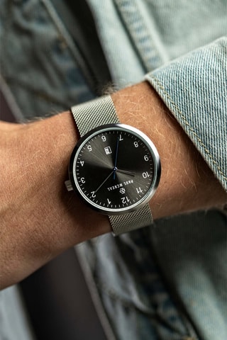 Montre à quartz en acier inoxydable - Argenté - Paul McNeal