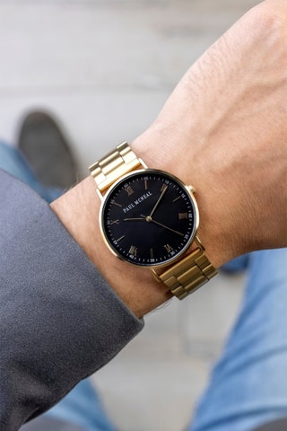 Montre à quartz en acier inoxydable - Doré - Paul McNeal