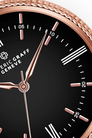 Montre à quartz en acier  - Doré rose - Frederic Graff