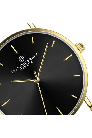 Montre à quartz en acier - Doré et noir - Frederic Graff