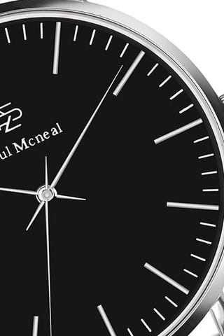 Montre à quartz en acier  - Argenté - Paul McNeal