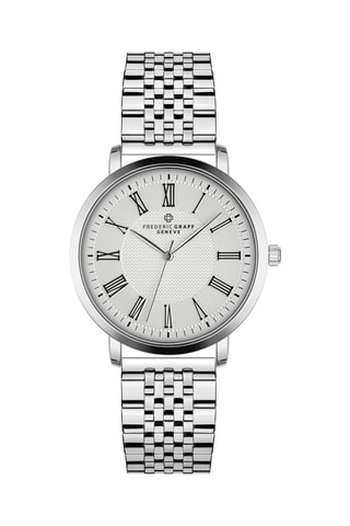 Montre à quartz en acier - Argenté - Frederic Graff