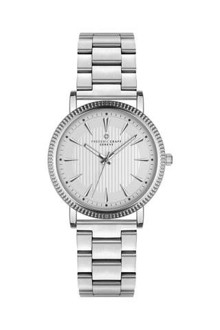 Montre à quartz en acier - Argenté - Frederic Graff