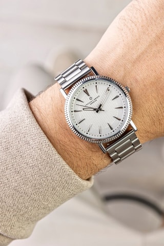 Montre à quartz en acier - Argenté - Frederic Graff