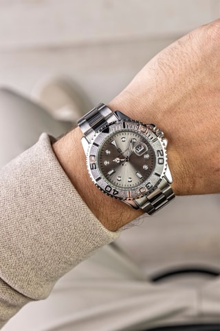 Montre à quartz en acier - Argenté - Marc Malone