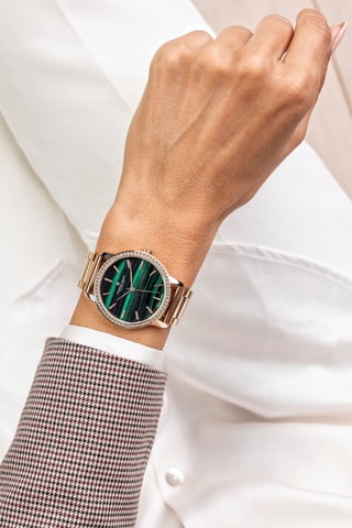 Montre à quartz en acier -  Doré rose - Frederic Graff