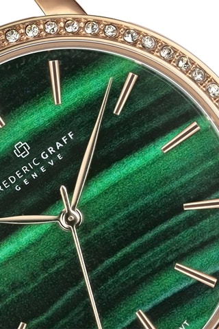 Montre à quartz en acier -  Doré rose - Frederic Graff
