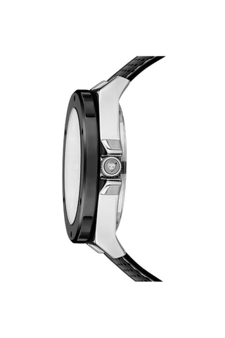 Montre à quartz en silicone Cologne - Noir et argenté