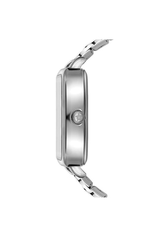 Montre à quartz en acier Night Voyage - Argenté