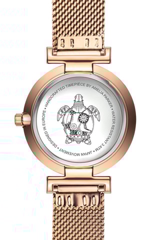 Montre à quartz en acier Gold Shore - Doré rose