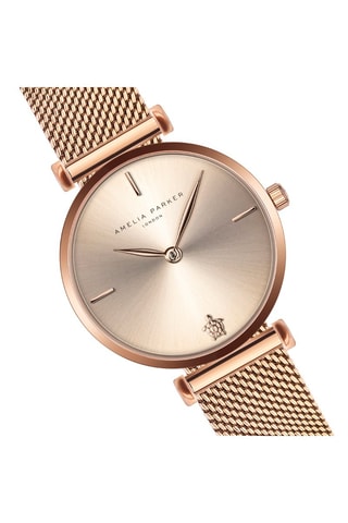 Montre à quartz en acier Gold Shore - Doré rose