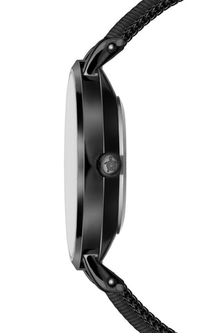 Montre à quartz en acier Petite Noir - Noir