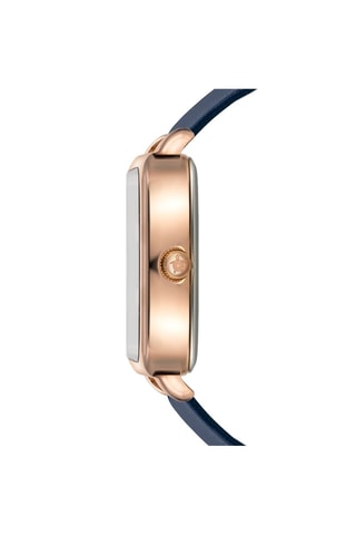 Montre à quartz en cuir Pacific Ocean - Bleu