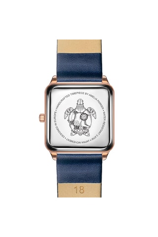Montre à quartz en cuir Pacific Ocean - Bleu