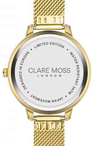 Montre à quartz en acier Victoria - Doré et noir