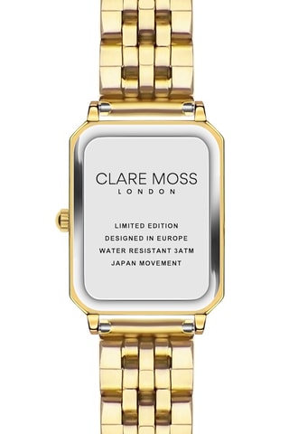 Montre à quartz en acier Carlie - Doré et noir