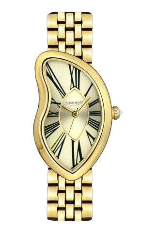 Montre à quartz en acier Old money - Doré 