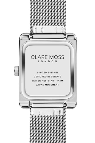 Montre à quartz en acier et zircons Wimbledon