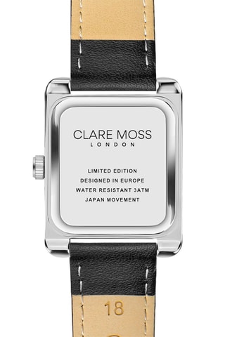 Montre à quartz en cuir de veau et zircons Wimbledon