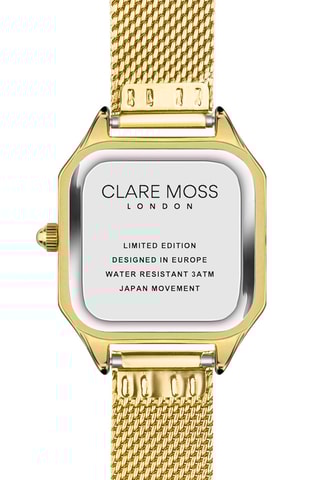 Montre à quartz en acier et nacre Charlotte - Doré