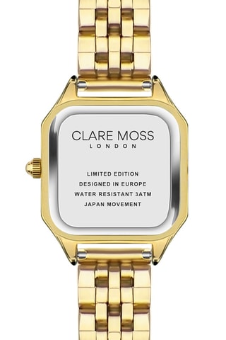 Montre à quartz en acier et nacreCharlotte - Doré