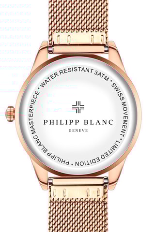 Montre à quartz en acier - Doré rose 