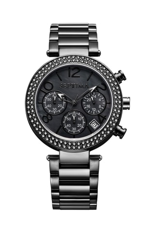 Montre à quartz en alliage - Chronographe - Noir