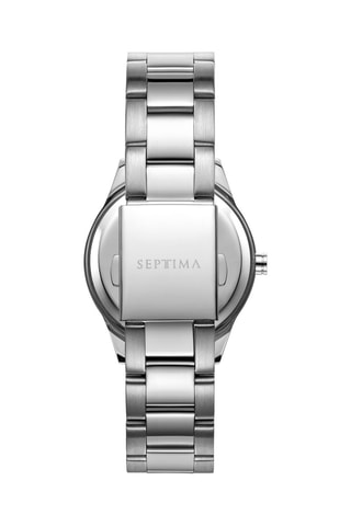 Montre à quartz en acier - Argenté et blanc