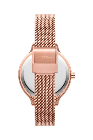 Montre à quartz en acier - Doré rose