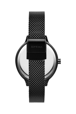 Montre à quartz en acier - Noir 