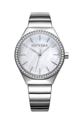 Montre à quartz en acier - Argenté et gris clair