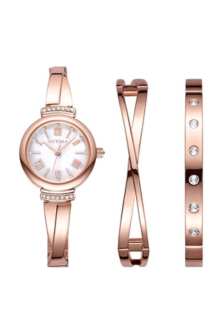 Coffret montre à quartz en alliage et bracelets
