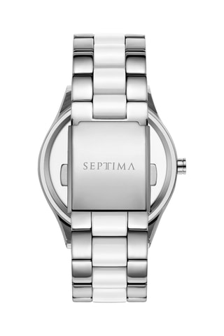 Montre à quartz en alliage - Argenté et blanc