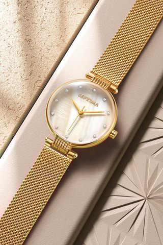 Coffret montre à quartz en acier et bracelets