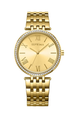 Montre à quartz en alliage - Doré 
