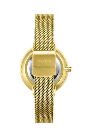 Montre à quartz en acier - Doré 