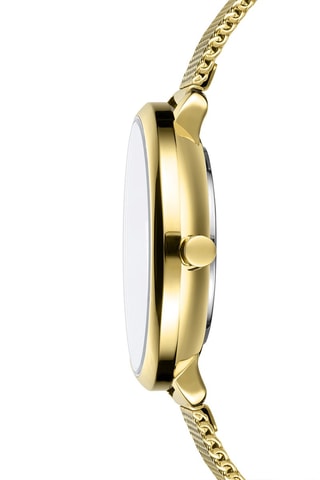 Montre à quartz en acier - Doré 