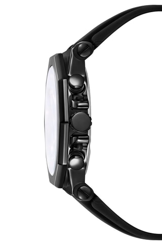 Montre à quartz en silicone - Chronographe - Noir