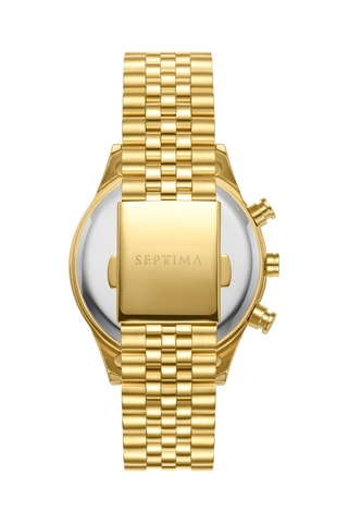 Reloj de cuarzo de acero - Dorado
