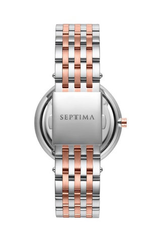 Montre à quartz en alliage - Argenté et doré rose
