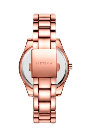 Montre à quartz en acier - Doré rose et bleu foncé