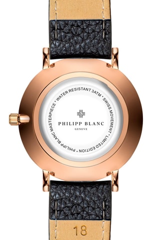Montre à quartz en cuir et nacre