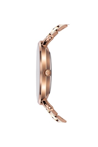 Montre à quartz en acier - Doré rose