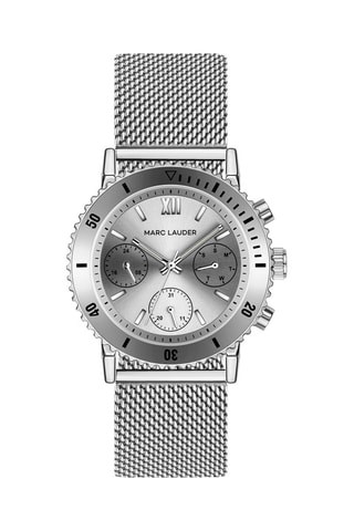 Montre à quartz en acier Prague - Argenté