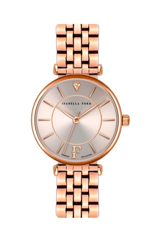 Coffret montre à quartz et bracelets en acier et cuir